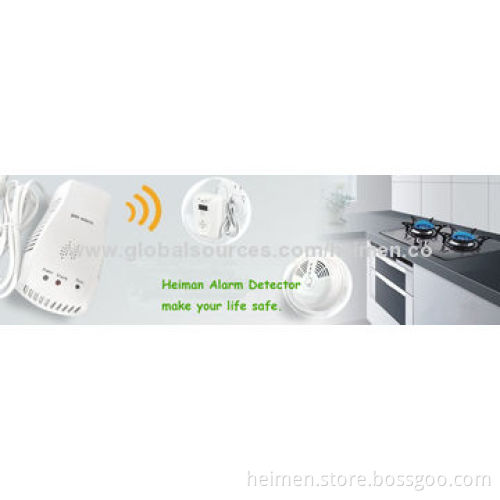 AC 100-240V CE approved independent gas leak alarm work with solenoid valveNew